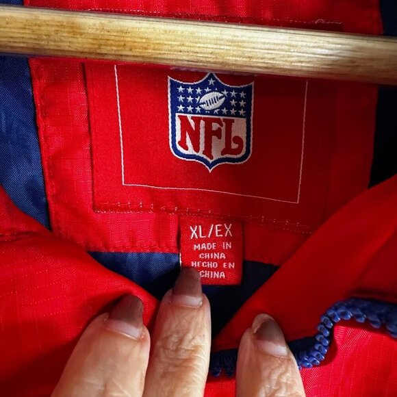 VTG NFL Super Bowl G-111 Jacket XL Red Blue Zip Up Windbreaker Detroit 2006 - Picture 7 of 14